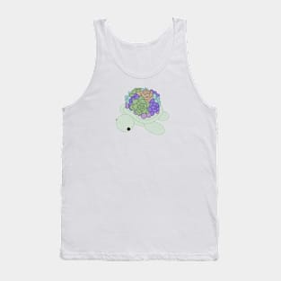 Green Succulent Turtle Tank Top